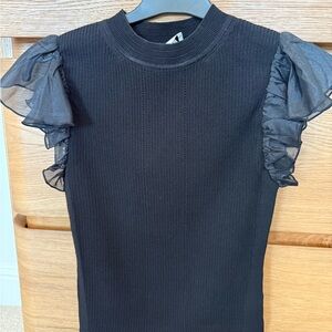 Milly Black Knit Top